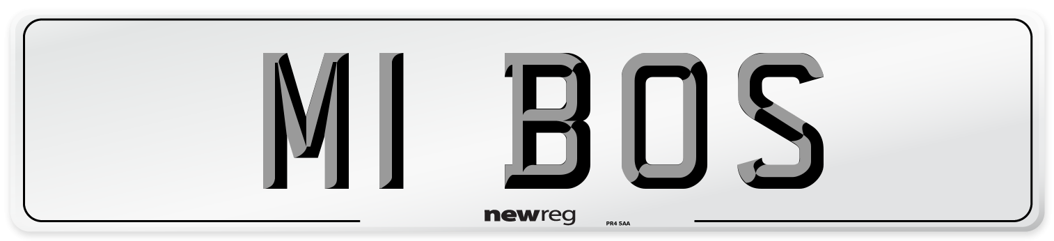 M1 BOS Number Plate from New Reg